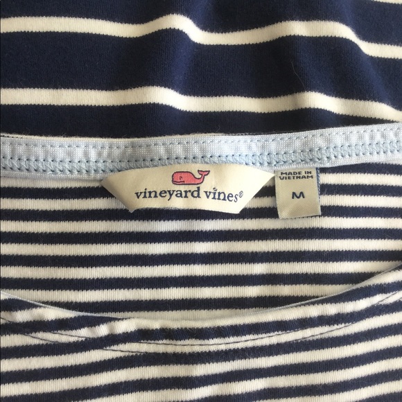 Vineyard Vines Navy White Stripe Dress M - Picture 3 of 3